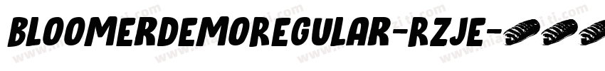 BloomerDemoRegular-RZJe字体转换