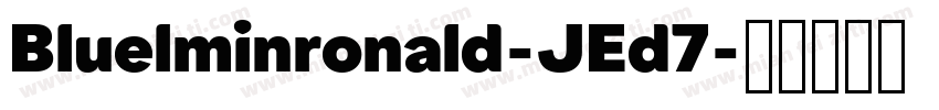 Bluelminronald-JEd7字体转换