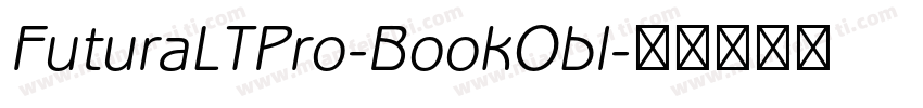 FuturaLTPro-BookObl字体转换
