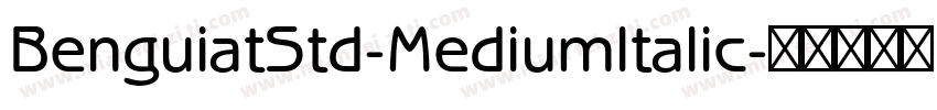 BenguiatStd-MediumItalic字体转换
