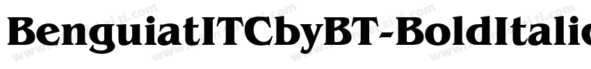 BenguiatITCbyBT-BoldItalic字体转换