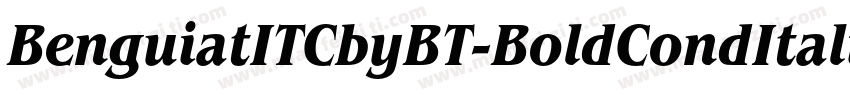BenguiatITCbyBT-BoldCondItalic字体转换