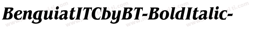 BenguiatITCbyBT-BoldItalic字体转换