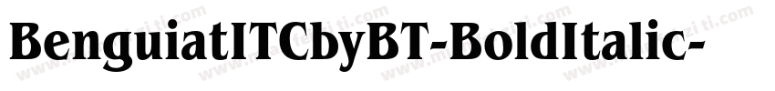 BenguiatITCbyBT-BoldItalic字体转换