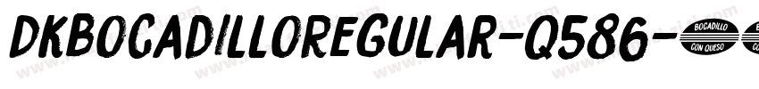 DkBocadilloRegular-q586字体转换