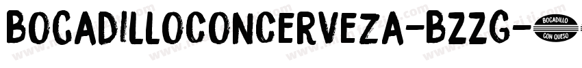 BocadilloConCerveza-BZZG字体转换