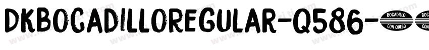 DkBocadilloRegular-q586字体转换