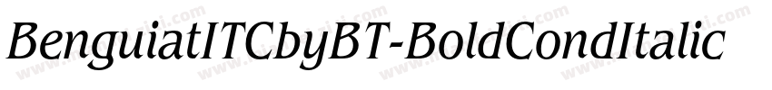 BenguiatITCbyBT-BoldCondItalic字体转换