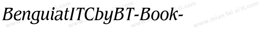 BenguiatITCbyBT-Book字体转换