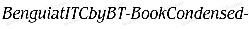 BenguiatITCbyBT-BookCondensed字体转换