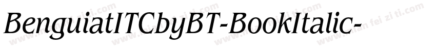 BenguiatITCbyBT-BookItalic字体转换