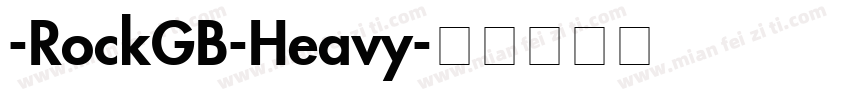 -RockGB-Heavy字体转换