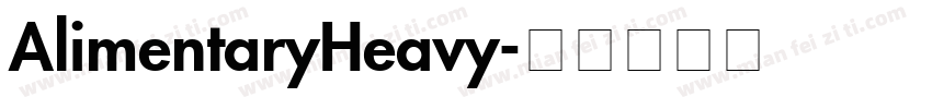 AlimentaryHeavy字体转换