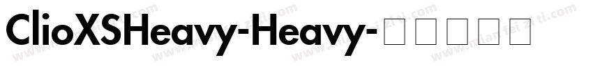ClioXSHeavy-Heavy字体转换