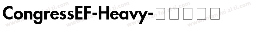 CongressEF-Heavy字体转换