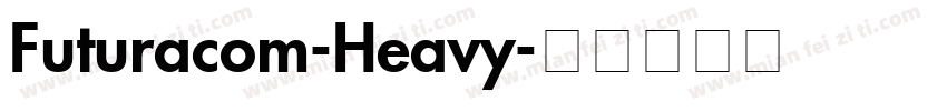 Futuracom-Heavy字体转换