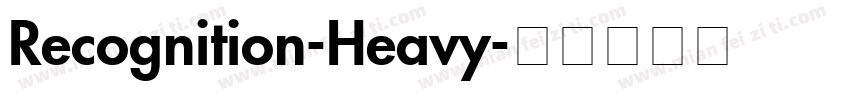 Recognition-Heavy字体转换