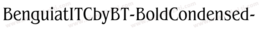 BenguiatITCbyBT-BoldCondensed字体转换