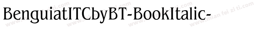 BenguiatITCbyBT-BookItalic字体转换