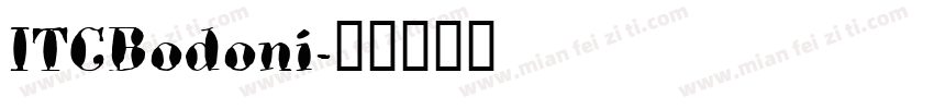 ITCBodoni字体转换