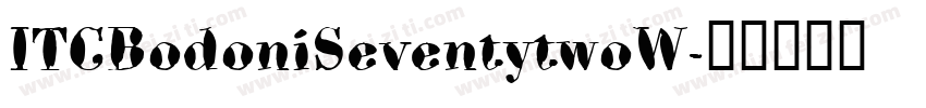 ITCBodoniSeventytwoW字体转换