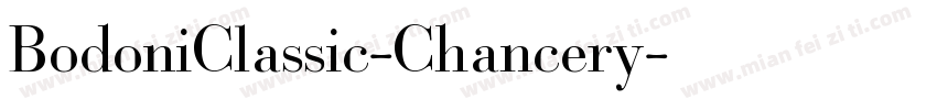 BodoniClassic-Chancery字体转换