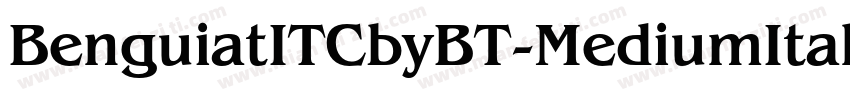 BenguiatITCbyBT-MediumItalic字体转换