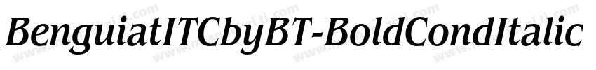 BenguiatITCbyBT-BoldCondItalic字体转换