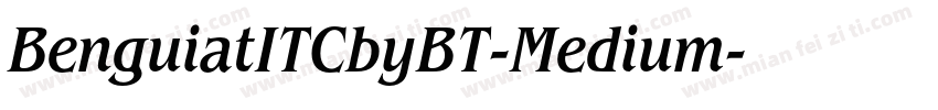 BenguiatITCbyBT-Medium字体转换