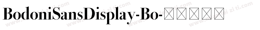 BodoniSansDisplay-Bo字体转换