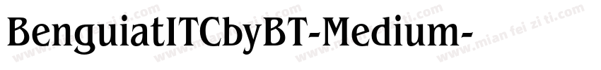BenguiatITCbyBT-Medium字体转换