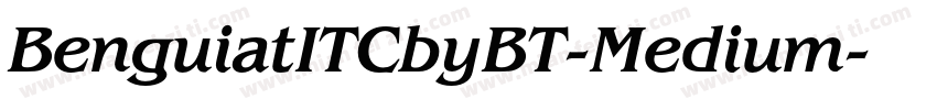 BenguiatITCbyBT-Medium字体转换