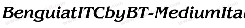 BenguiatITCbyBT-MediumItalic字体转换