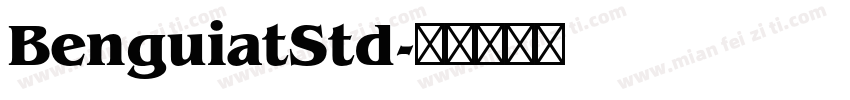 BenguiatStd字体转换