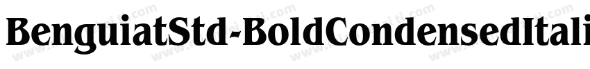 BenguiatStd-BoldCondensedItalic字体转换