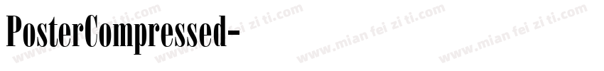 PosterCompressed字体转换