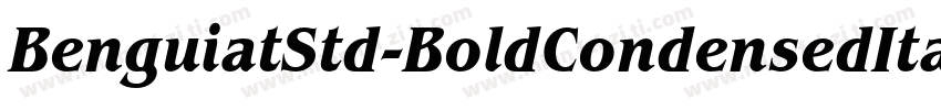 BenguiatStd-BoldCondensedItalic字体转换