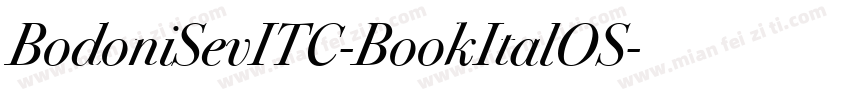 BodoniSevITC-BookItalOS字体转换