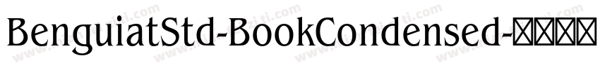 BenguiatStd-BookCondensed字体转换