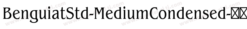 BenguiatStd-MediumCondensed字体转换