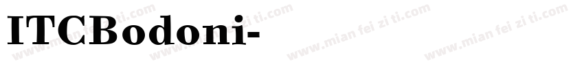 ITCBodoni字体转换