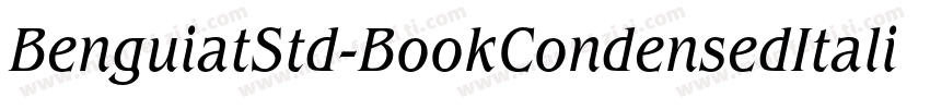 BenguiatStd-BookCondensedItalic字体转换