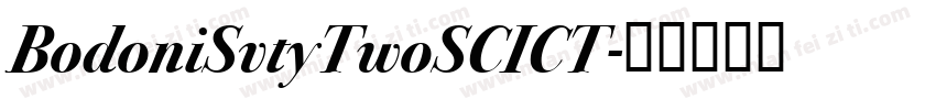 BodoniSvtyTwoSCICT字体转换