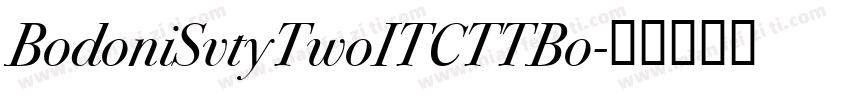 BodoniSvtyTwoITCTTBo字体转换
