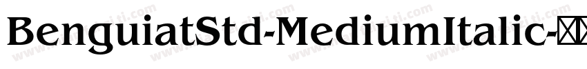 BenguiatStd-MediumItalic字体转换