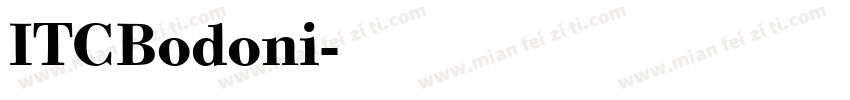 ITCBodoni字体转换