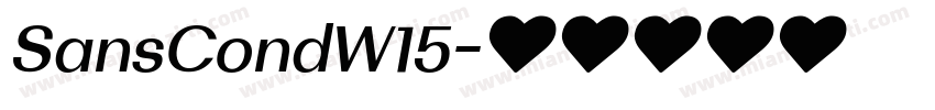 SansCondW15字体转换