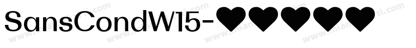 SansCondW15字体转换