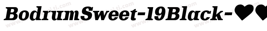 BodrumSweet-19Black字体转换