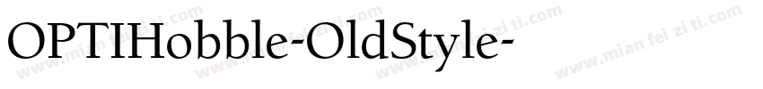 OPTIHobble-OldStyle字体转换